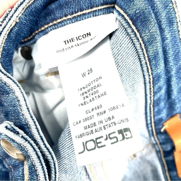 Joe’s Jeans The Icon Mid Rise Skinny Ankle Raw Hem - Picture 7 of 7